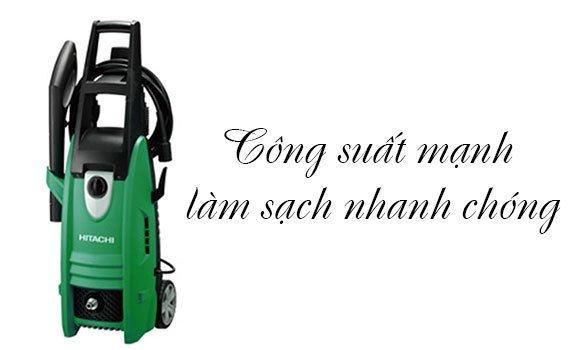 Máy phun rửa áp lực Hitachi AW130 phun nước mạnh mẽ